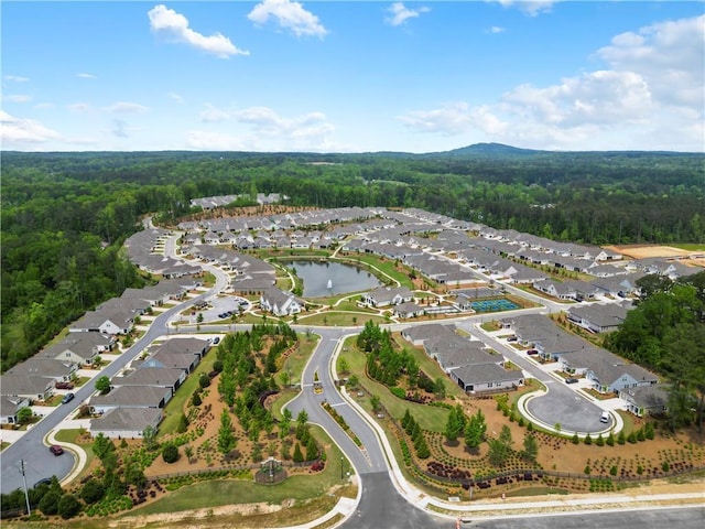 52 Lantern Trce, Hiram, GA 30141 - bird's eye view with a residential view, a view of trees, and a water view