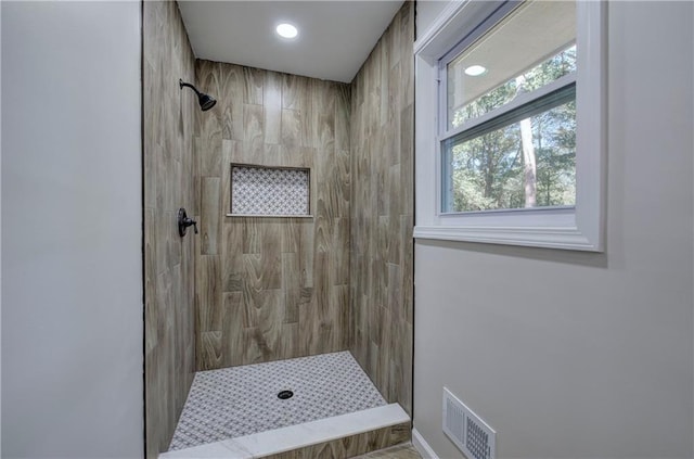 380 Inman Rd, Fayetteville, GA 30215 - bathroom with tiled shower and recessed lighting