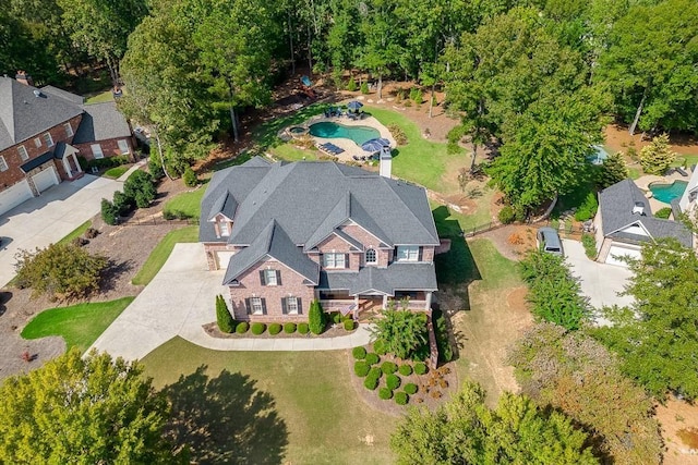 birds eye view of property