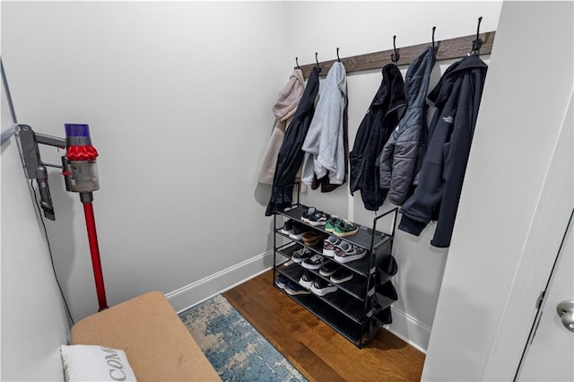 216 Orchard Trl, Canton, GA 30115 - mudroom with baseboards and wood finished floors
