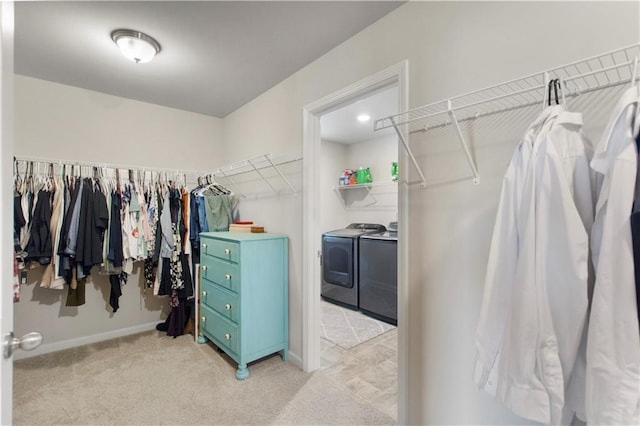 216 Orchard Trl, Canton, GA 30115 - spacious closet featuring separate washer and dryer and light colored carpet
