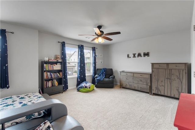 216 Orchard Trl, Canton, GA 30115 - carpeted bedroom featuring ceiling fan and baseboards