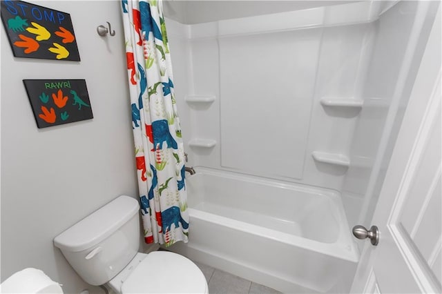 216 Orchard Trl, Canton, GA 30115 - full bath with toilet, tile patterned floors, and shower / tub combo