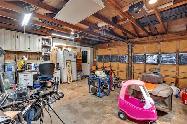 1238 Macland Rd, Dallas, GA 30132 - garage with freestanding refrigerator
