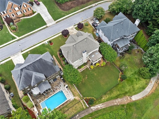 580 River Valley Dr, Dacula, GA 30019 - aerial view of residential area featuring a pool area