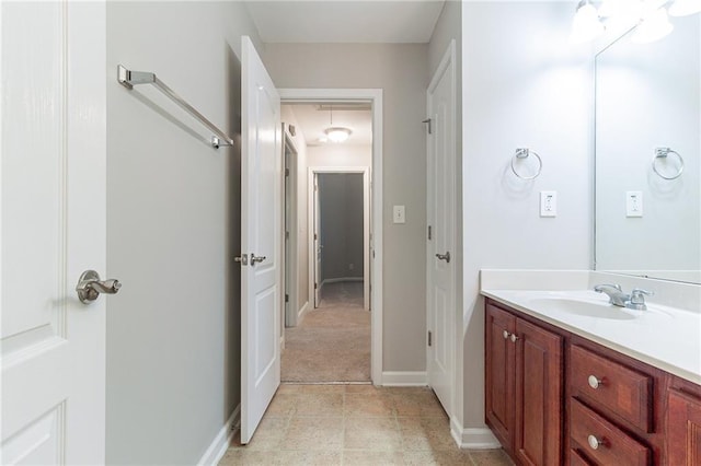 bathroom with vanity