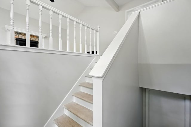 view of stairway