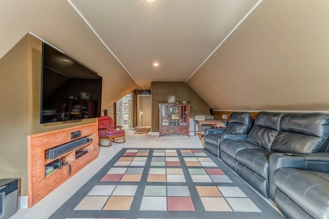 27 Bluff Mountain Dr SW, Rome, GA 30165 - living area with carpet floors and lofted ceiling