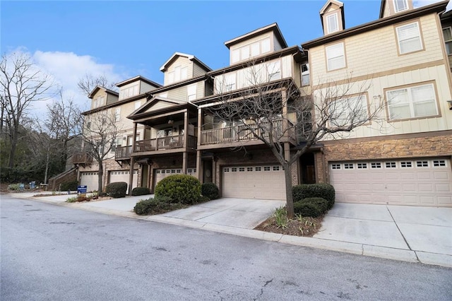 view of property featuring a balcony