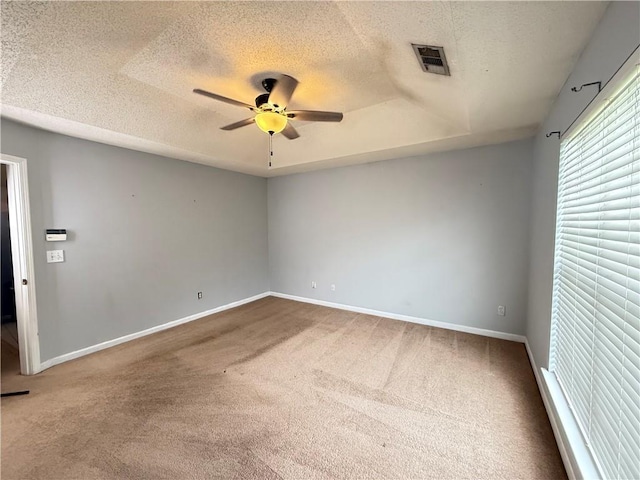 2658 Deann Dr, Ellenwood, GA 30294 - empty room with ceiling fan, carpet flooring, and a textured ceiling