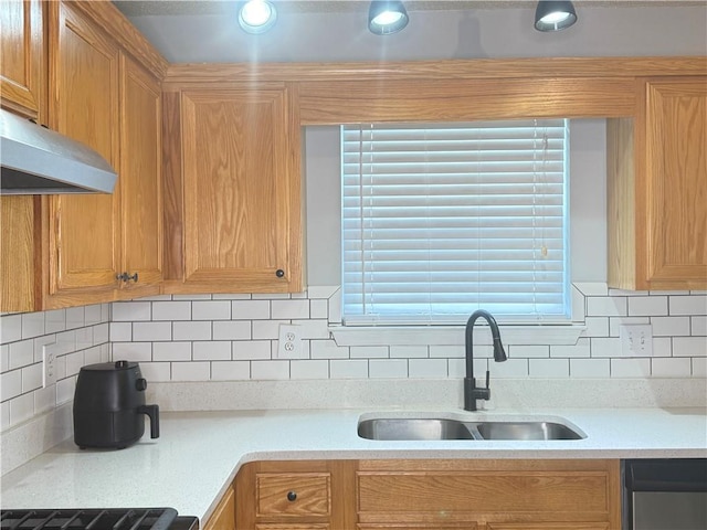 2658 Deann Dr, Ellenwood, GA 30294 - kitchen with light countertops, dishwasher, backsplash, and recessed lighting