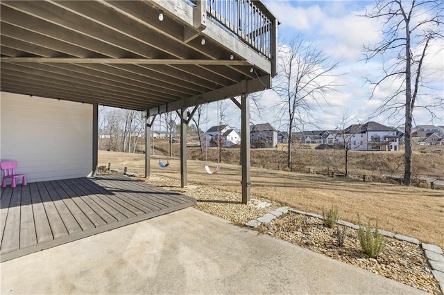 view of patio / terrace with a wooden deck