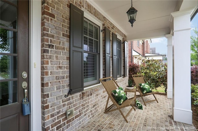 4884 Kentwood Dr, Marietta, GA 30068 - view of patio with a porch