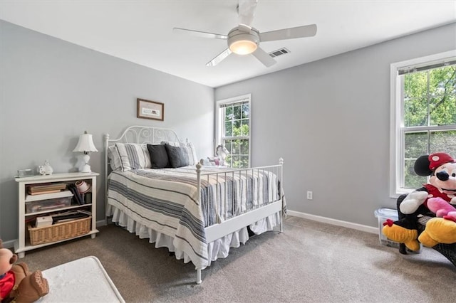 242 Sandhurst Ct, Suwanee, GA 30024 - bedroom featuring carpet flooring, a ceiling fan, and baseboards