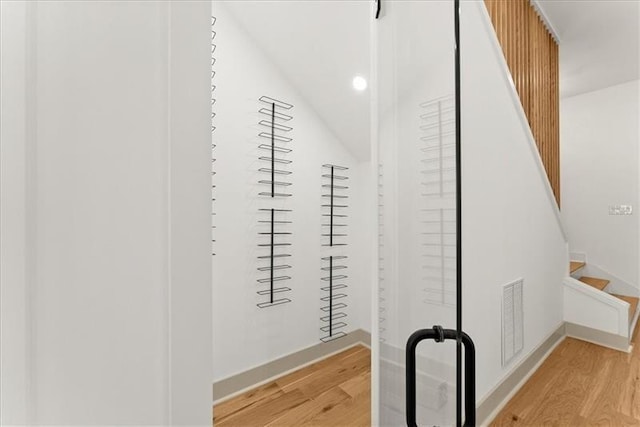 interior space with light wood-type flooring