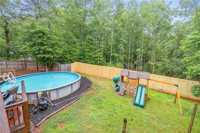253 Grindstone Creek Dr, Clarkesville, GA 30523 - view of swimming pool with a playground