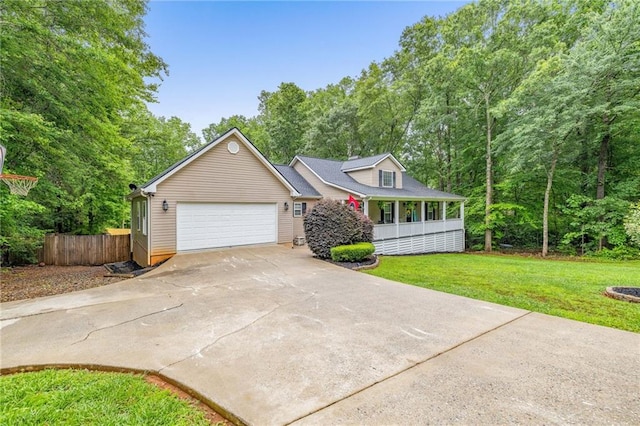 253 Grindstone Creek Dr, Clarkesville, GA 30523 - view of front of home featuring driveway, an attached garage, and a porch