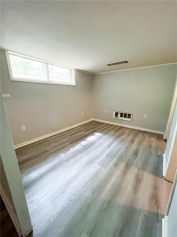 interior space with wood-type flooring and plenty of natural light