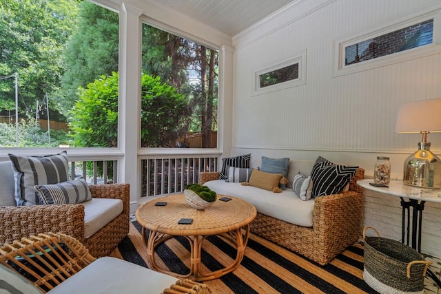 view of sunroom / solarium