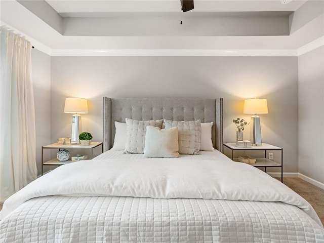 5649 Hislop Ln Unit 90, Mableton, GA 30126 - carpeted bedroom featuring baseboards and a ceiling fan