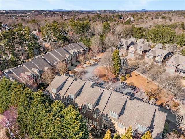 bird's eye view with a residential view