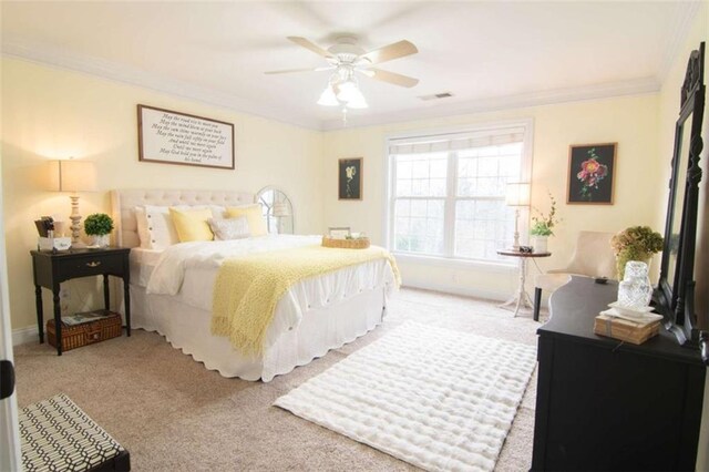 3 Westridge Pl, Rome, GA 30165 - carpeted bedroom with ornamental molding and ceiling fan