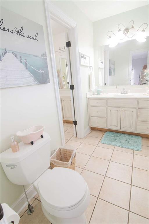 3 Westridge Pl, Rome, GA 30165 - bathroom with tile patterned flooring, vanity, and toilet