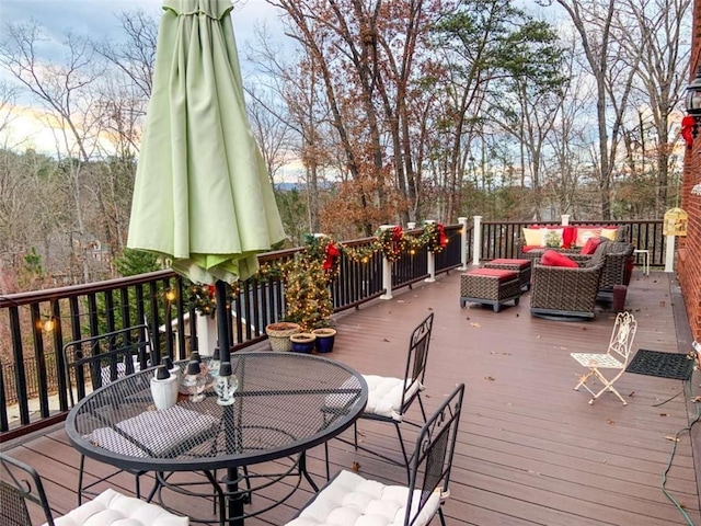 3 Westridge Pl, Rome, GA 30165 - deck with an outdoor living space
