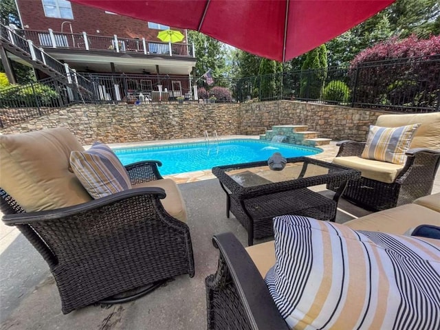 3 Westridge Pl, Rome, GA 30165 - view of swimming pool with an outdoor living space and a patio
