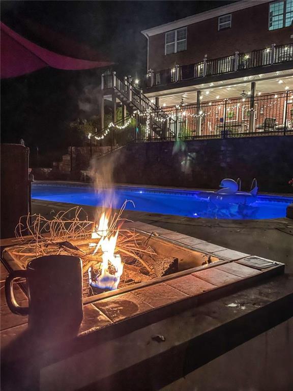 3 Westridge Pl, Rome, GA 30165 - exterior space featuring a fire pit
