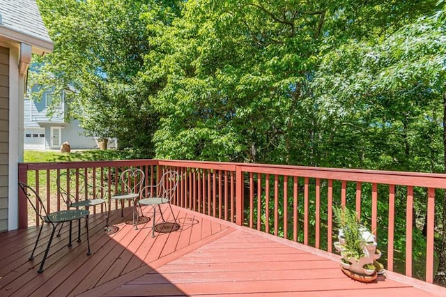 view of wooden terrace