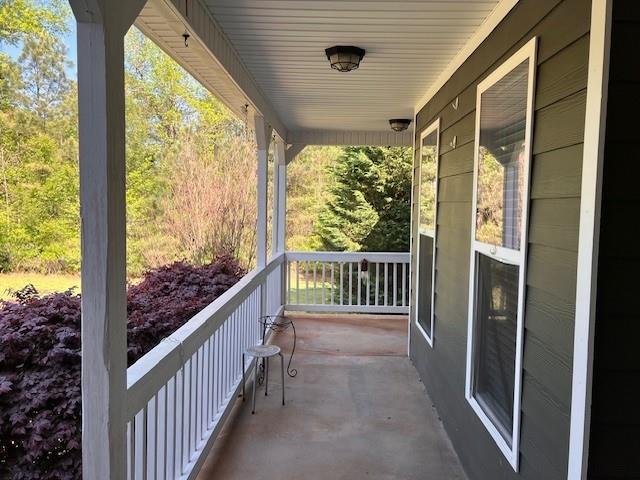 balcony with a porch