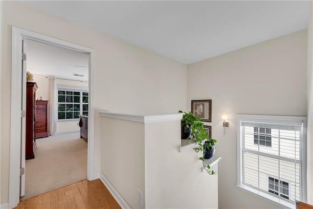 3733 Chattahoochee Summit Dr SE Unit 7, Atlanta, GA 30339 - corridor with light wood finished floors and an upstairs landing
