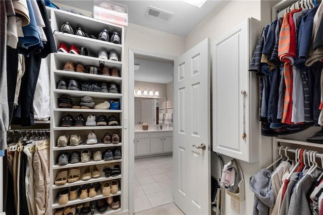 3733 Chattahoochee Summit Dr SE Unit 7, Atlanta, GA 30339 - spacious closet with light tile patterned flooring and a sink