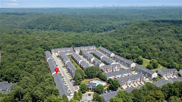 3733 Chattahoochee Summit Dr SE Unit 7, Atlanta, GA 30339 - bird's eye view of a heavily wooded area