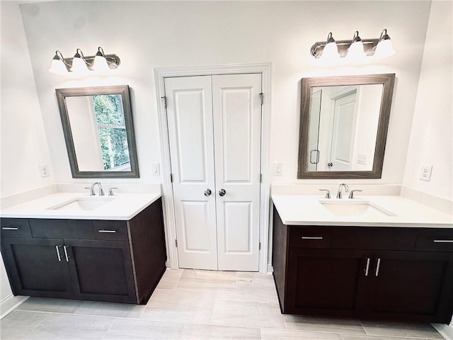 bathroom featuring vanity