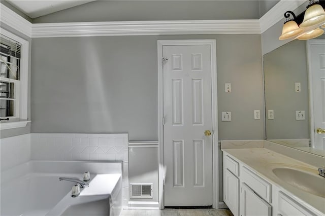 2121 Crescentview Dr, Lawrenceville, GA 30044 - full bathroom featuring a bath and vanity