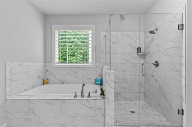 5116 Chastain Way, Gainesville, GA 30507 - full bath featuring a bath and a marble finish shower