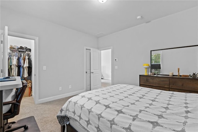 5116 Chastain Way, Gainesville, GA 30507 - carpeted bedroom with a walk in closet, baseboards, a closet, and a desk
