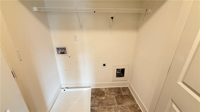 32 S Auburn Landing Pl, Auburn, GA 30011 - laundry room featuring hookup for an electric dryer, washer hookup, and baseboards