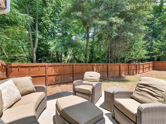 view of patio / terrace featuring outdoor lounge area