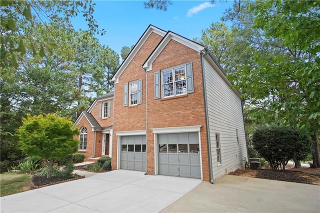 view of home's exterior with a garage