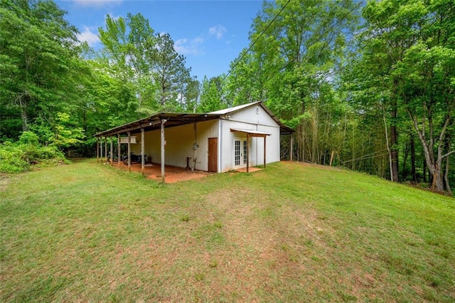 500 Nolan Rd, Carrollton, GA 30116 - view of grassy yard with french doors