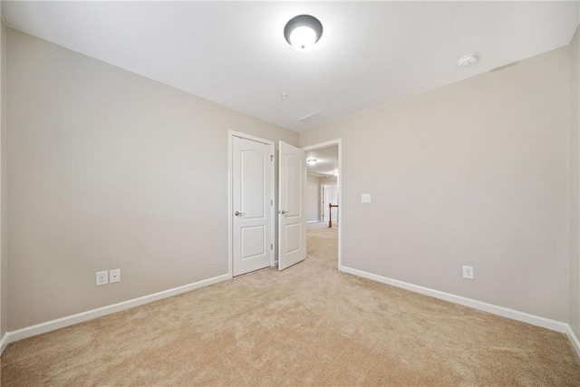 view of carpeted empty room