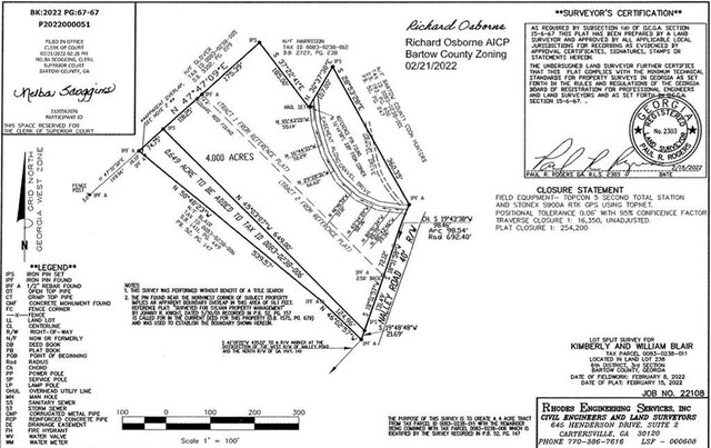 33 Nally Rd, Rydal GA, 30171 land for sale