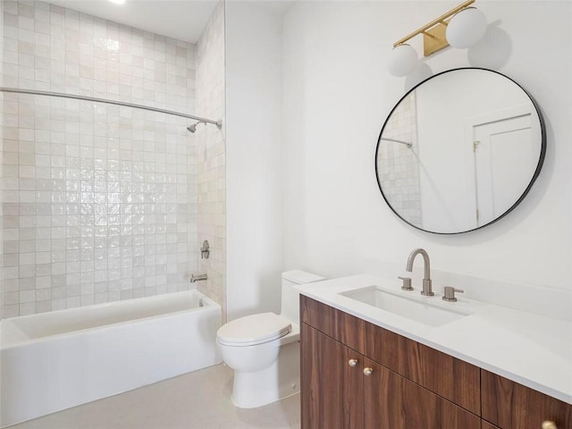 675 Drewry St NE Unit 205, Atlanta, GA 30306 - bathroom featuring toilet, vanity, and tub / shower combination