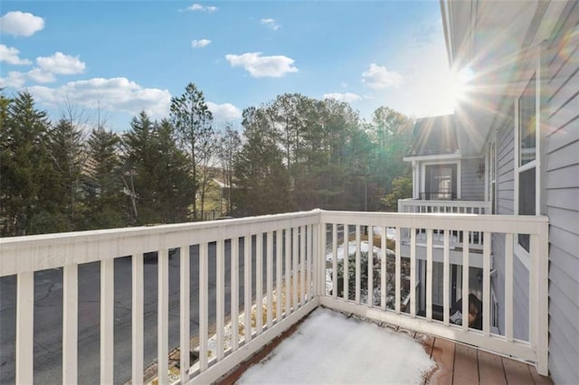 view of balcony