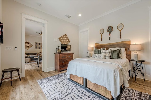 6301 New Bethany Rd, Buford, GA 30518 - bedroom featuring crown molding, wood finished floors, and baseboards