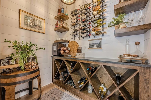 6301 New Bethany Rd, Buford, GA 30518 - wine cellar with wood finished floors
