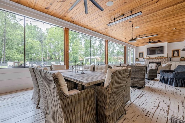 6301 New Bethany Rd, Buford, GA 30518 - sunroom with plenty of natural light and view of wooded area